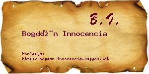 Bogdán Innocencia névjegykártya